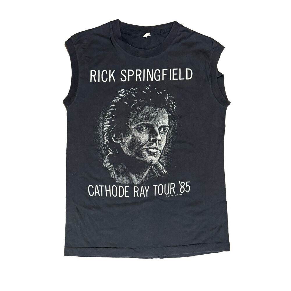 Rick Springfield 1985 Cathode Ray Tour Muscle Tanktop Medium